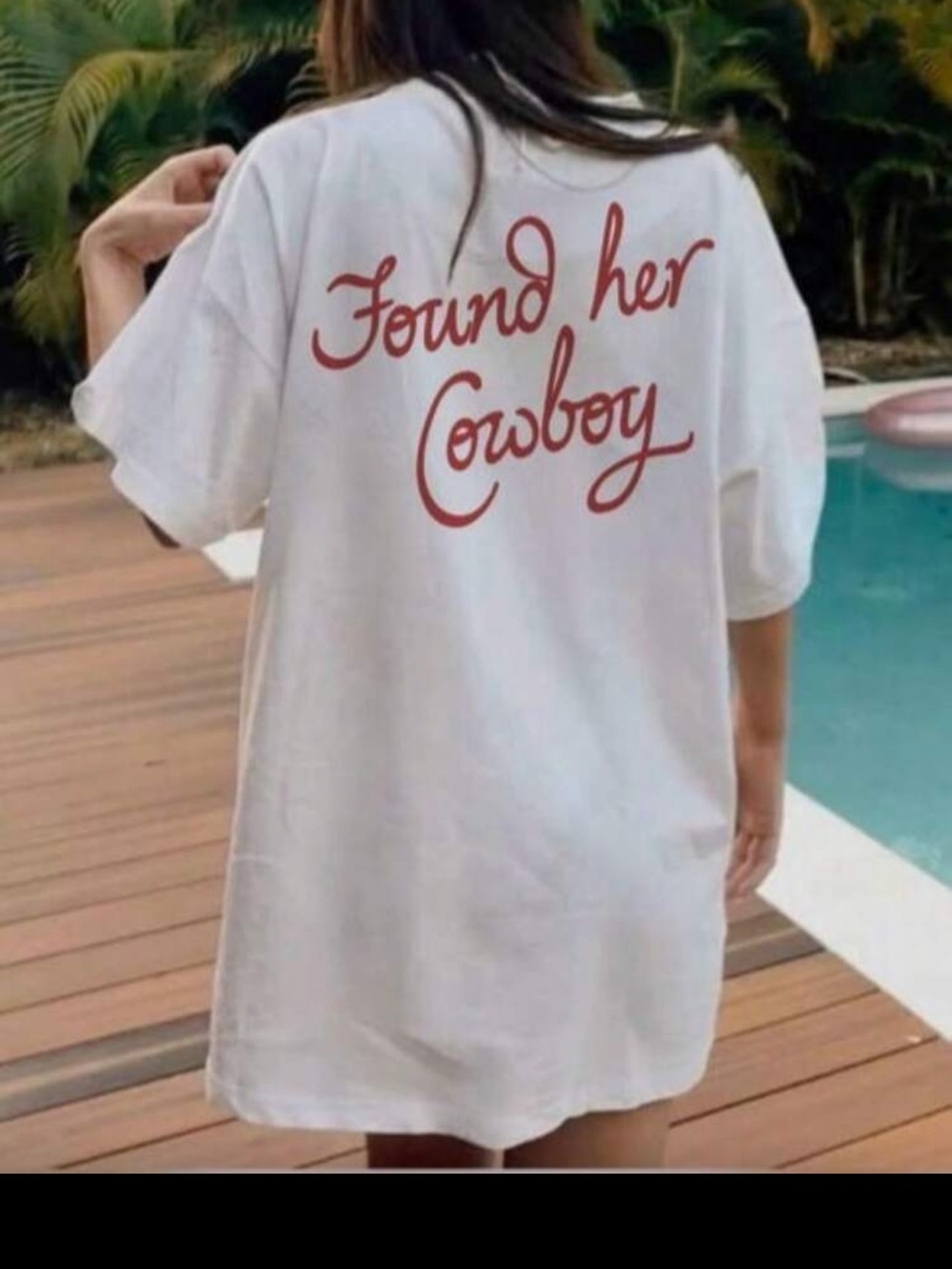 Found Her Cowboy Graphic Tee NEW